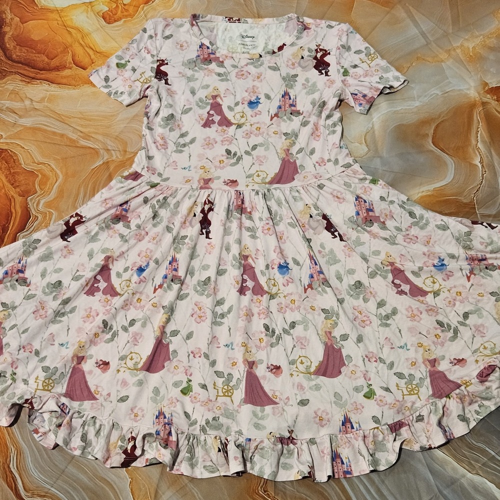 Disney Posh Peanut Sleeping Beauty Aurora Bamboo Twirl Dress Girls 10/12
